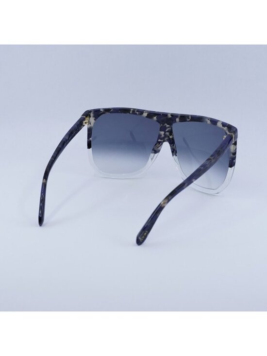 Loewe LW40001I 56B Filipa Sunglasses Blue Havana Square Frame, Smoke Lenses main image 9